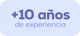 +10 años de experiencia.